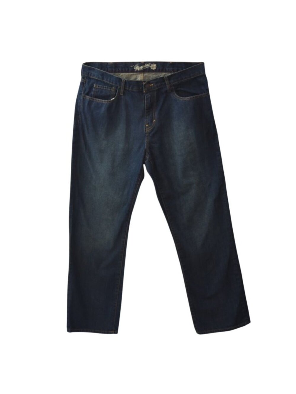 Old Navy Mens Jeans 38x32 Regular Fit Dark Wash Blue Denim Classic Straight Leg